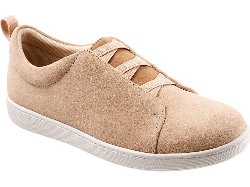 Trotters Avrille (Ivory Suede Leather/Veg) Women's Shoes INTERNATIONAL SHIPPING