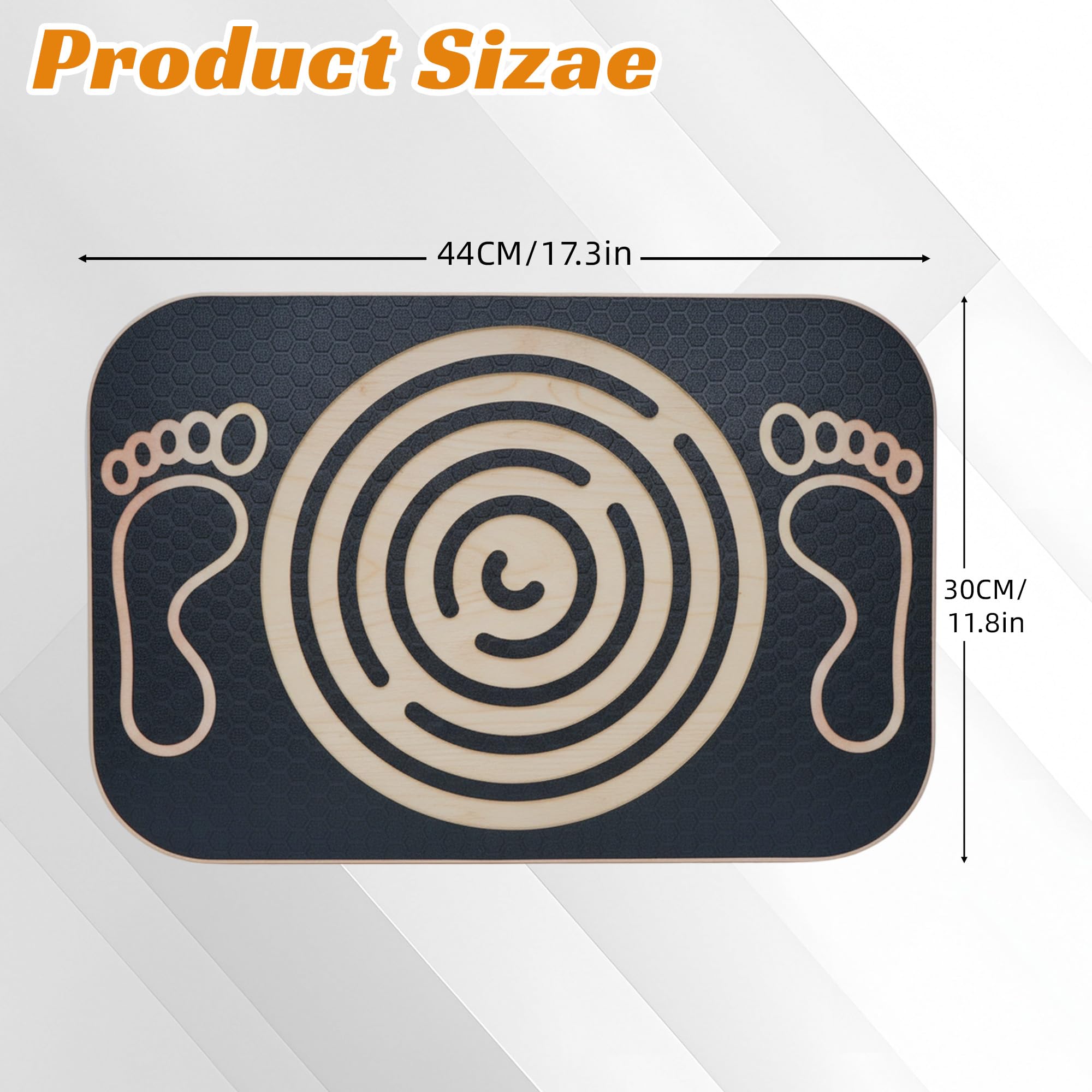 Balance Board in legno con labirinto a sfere integrato Tavola oscillante per l'allenamento dell'equilibrio, per interni ed esterni Attrezzi per l'equilibrio per giochi, sport e yoga