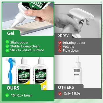 OLELON Mold Stain Remover Gel for Washing Machine Cleaner and Tile Grout