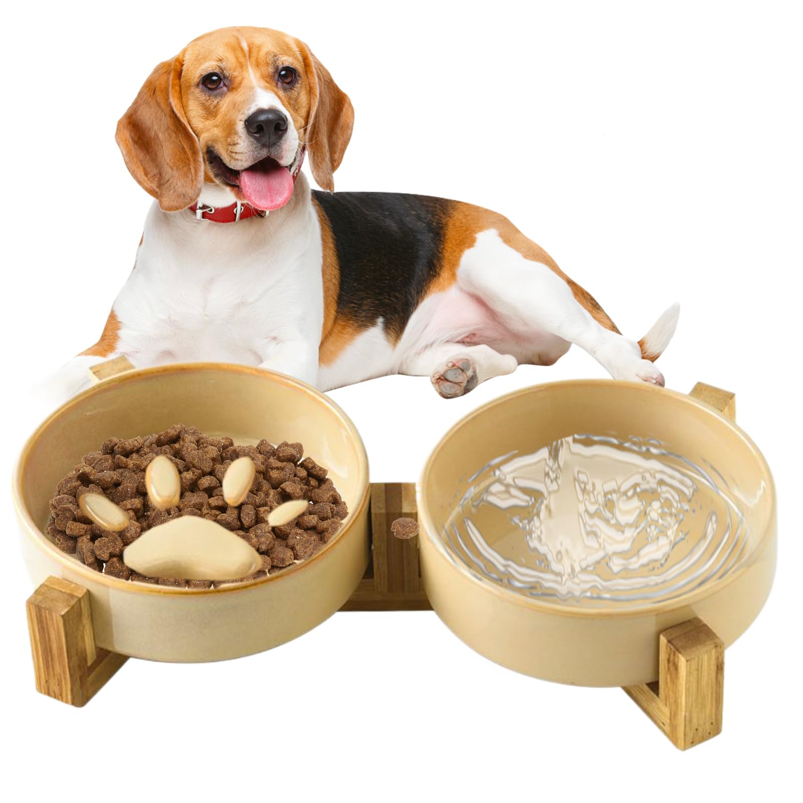 Gamelle pour Chien Anti-Glouton Gamelle Surélevée Chiot Moyen