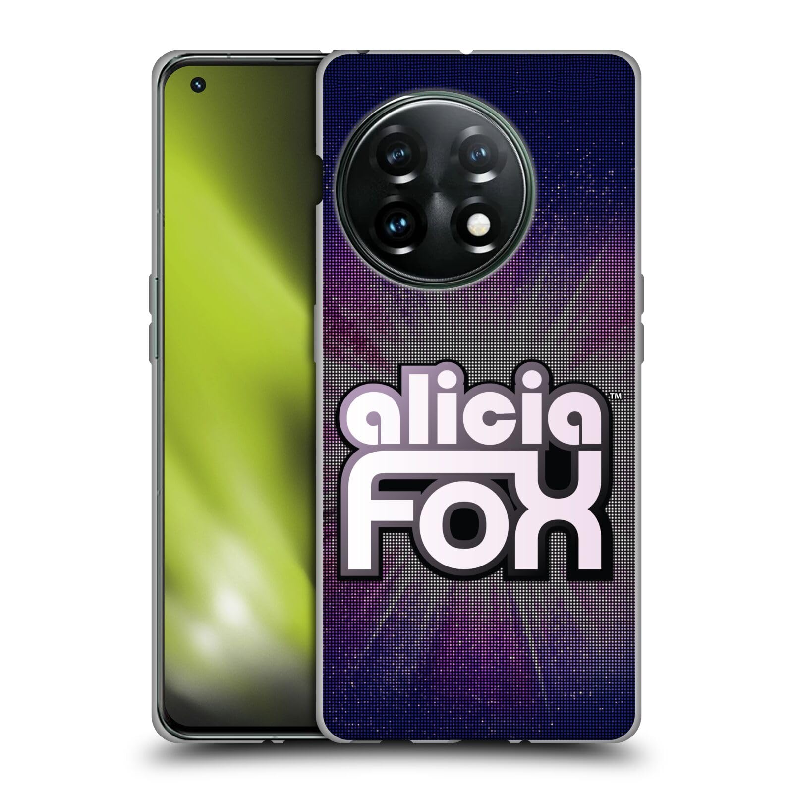 Head Case Designs Officially Licensed WWE LED Logotype Alicia Fox Soft Gel Case Compatible with OnePlus 11 5G