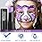 MEICOLY Light Purple Eye Black Stick,Waterproof Eye Black Baseball Softball Football Lacrosse,Lavender Violet Lilac Pale Purple Face Body Paint Stick for Halloween SFX Ursula Cosplay Makeup