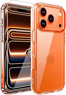 iPhone 17 Pro 用 ケース クリア 耐衝撃 ガラスフィルム付き 衝撃吸収 アイフォン17 pro 用 カバー 米軍MIL規格 耐久性 いphone17 pro 用 ケース 軽薄型 黄ばみ防止 アイホン17 プロ専用case SGS認証 ワイヤレス充電対応 滑り止め 傷つけ防止 TPUバンパー あいふぉん17Pro 用 カバー 6.3インチ 透明 OMMQ