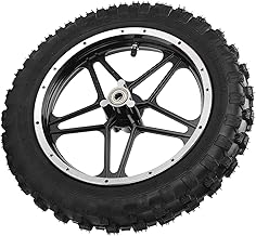 Pocket Bike Tyre, Durable Metal + Rubber 2.5-10 Inch Front Wheel Replacement Accessories for Pocket Bike for Bicycle Accessories for Mini Dirt Bike