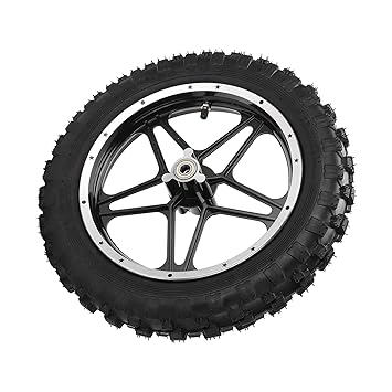 Front Wheel, 2.5-10in Simple Installation Pocket Bike Tire Metal + Rubber Reliable for Bike Accessories for Front Wheel Replacement Accessories