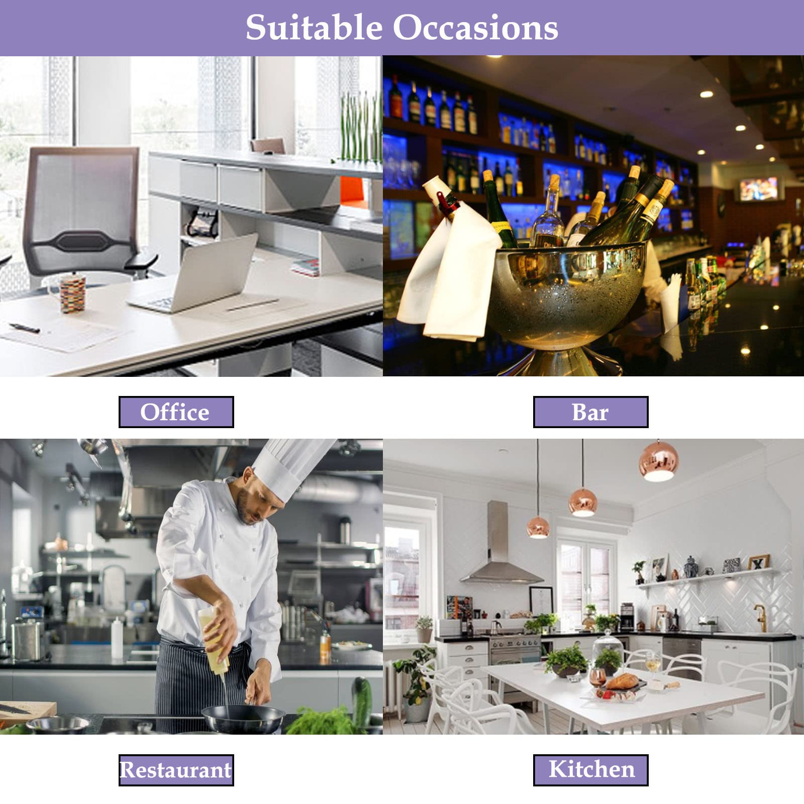 Lot De 2 Porte-Bons De Commande Restaurant 35 Cm - Support Mural à Billes Aluminium Pour Tickets, Factures, Reçus Cuisine Bar Café
