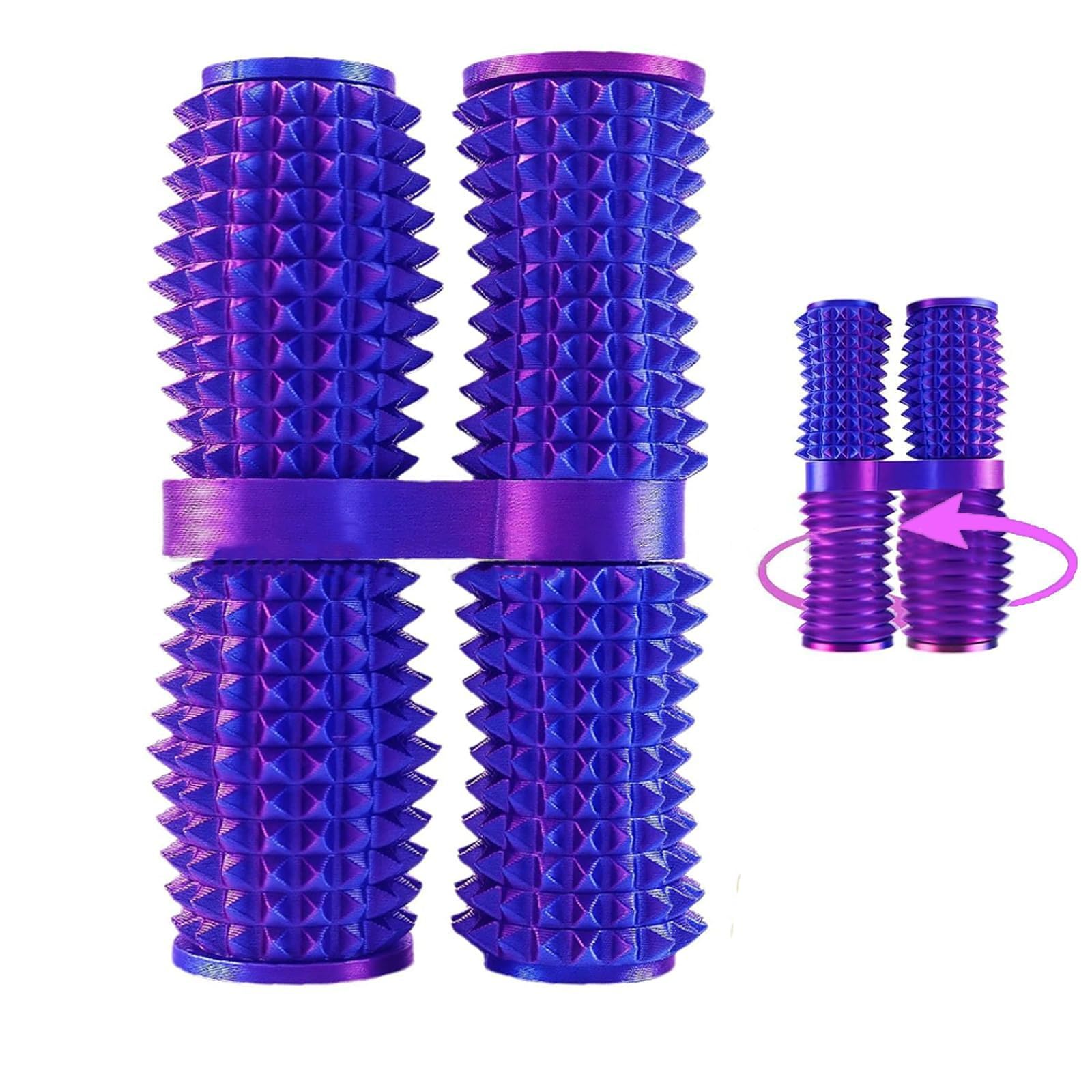 1Pcs Pain Stim Fidget Roller for Adults Office Desk Stress Relief Sensory Aid ADHD Anxiety Fidget Tool Pocket Spinner Gifts for Him Her Colleagues Office Novelty Gifts(Purple)
