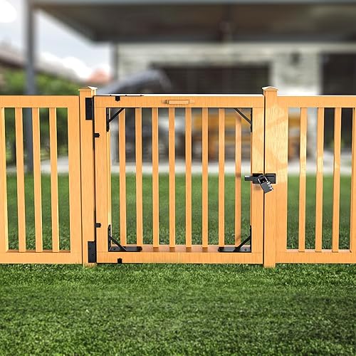 Miniatura 5 de E-SDS Kit de marco de puerta para valla con cierre abatible, antirhundimiento, soporte de esquina para cercas de madera, entrada, puerta de piscina,