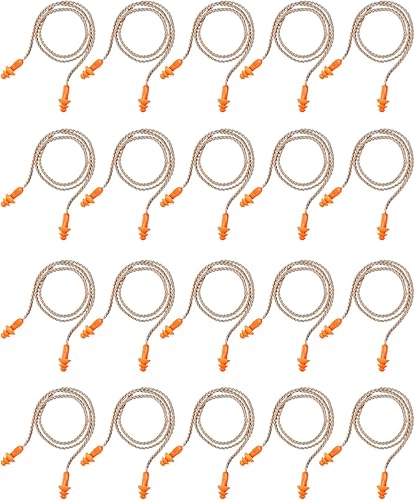 Miniatura 7 de 20 pares de tapones para los oídos con cadena tapones para los oídos de silicona reutilizables con banda de cadena tapón para los oídos cancelación