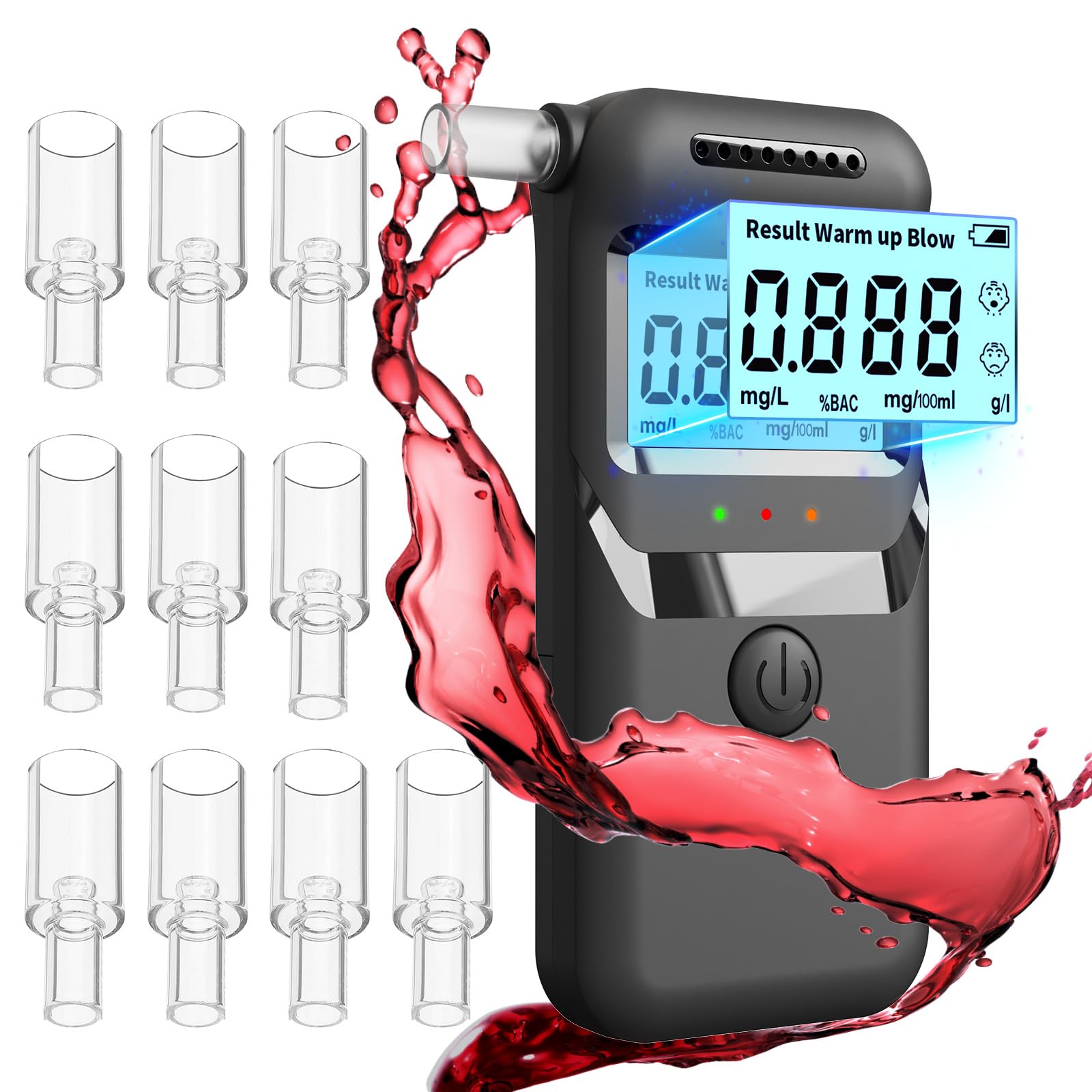 Oasser Alcootest Portable Ethylotest Numérique à Capteur Semi