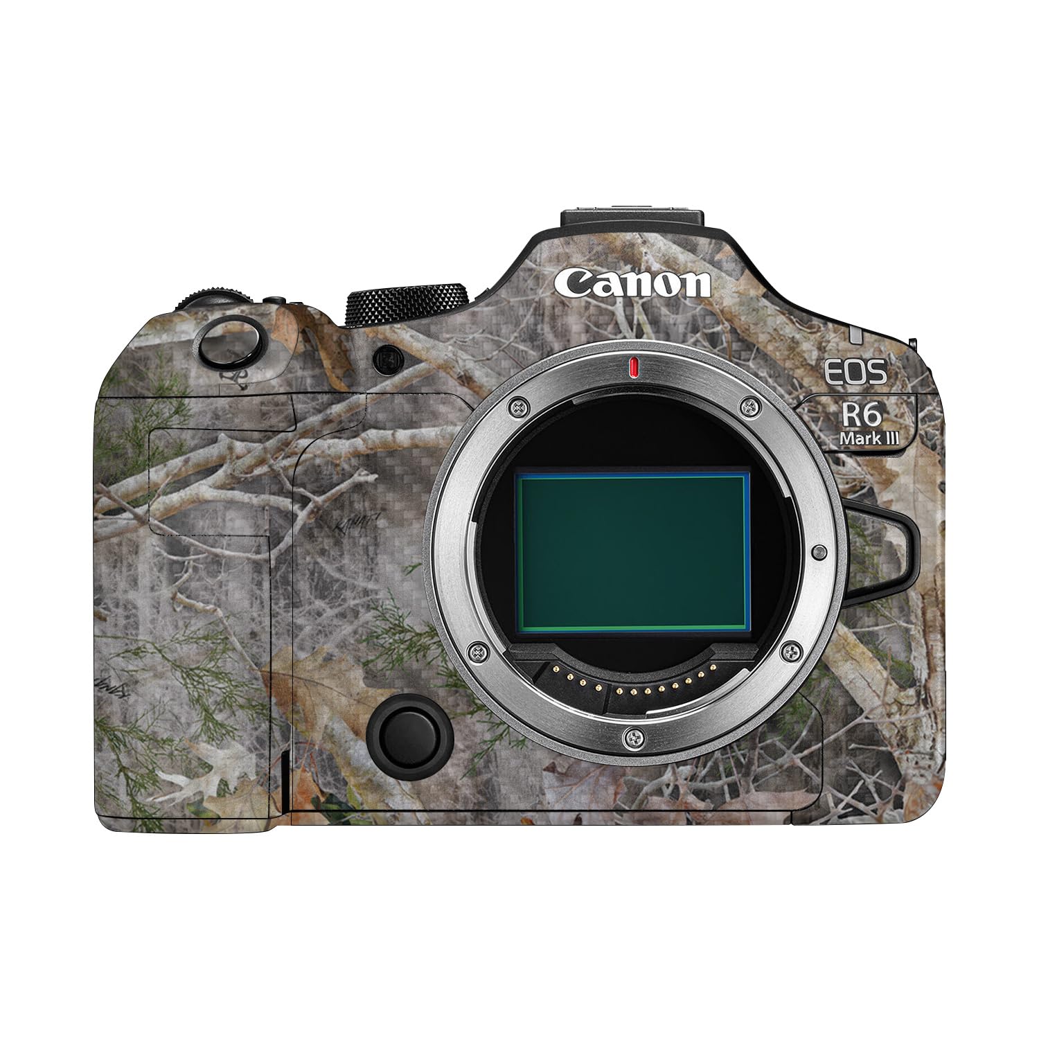 Carbon Fiber Camera Skin Compatible with Canon EOS R6 Mark III (2025) - Kanati - Premium 3M Vinyl Protective Wrap Decal Cover - Easy to Apply | Crafted in the USA by MightySkins