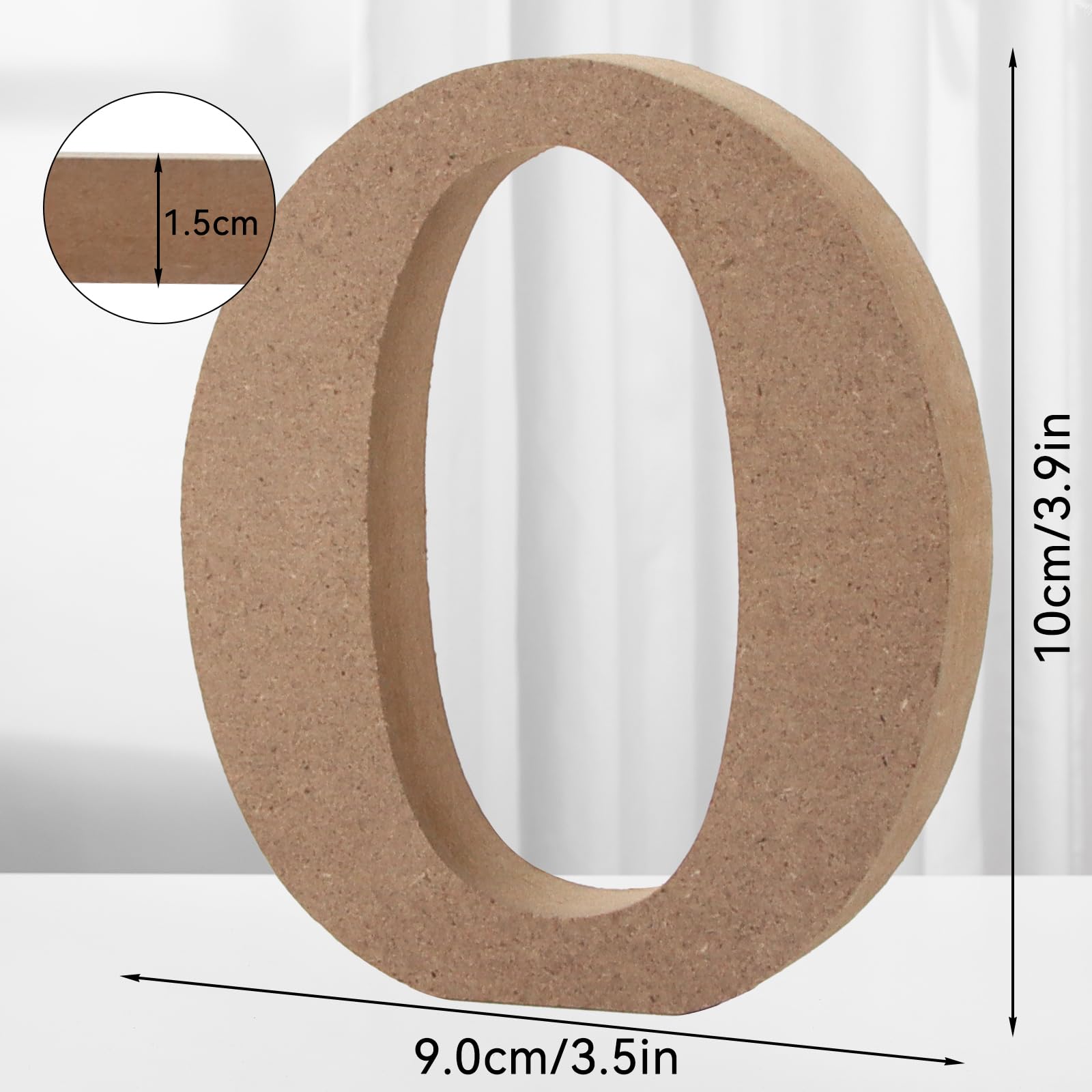 Taozoey Standing Wooden Letters, Wooden Letters for Crafts, DIY Letter, Home Lettering, Untreated Decorations for Home Wall - Image 2