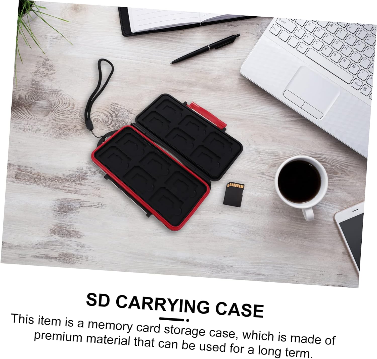 WOONEKY 1pc Drop Resistant Memory Holder Case for Cards Lightweight Portable Storage Box for Outdoor Activities and Daily Use Plastic Material