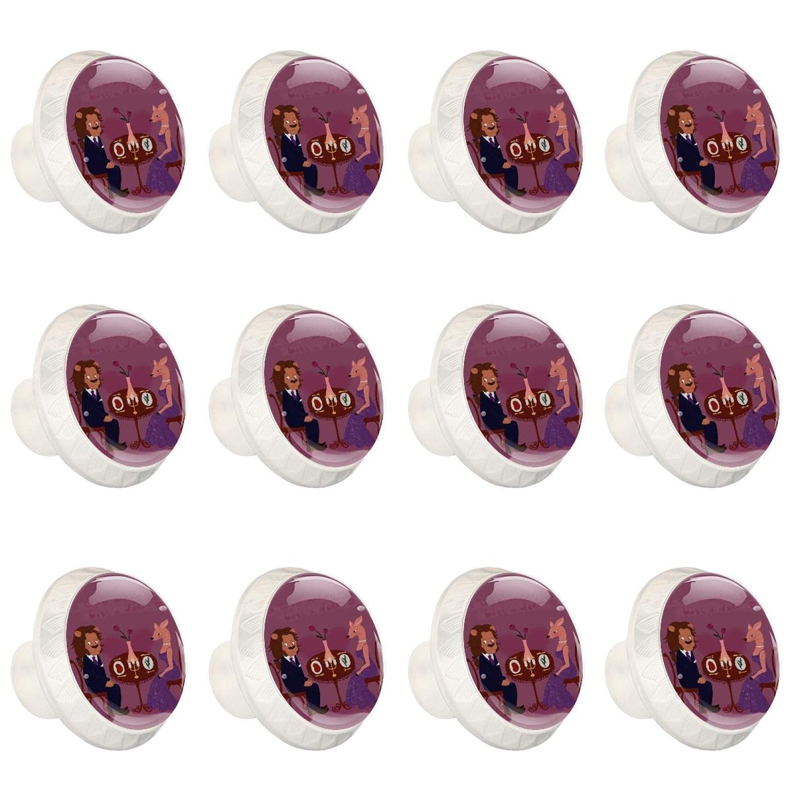 Boutons d'armoires de cuisine ronds et poignées de tiroirs au design Blind Date haut de gamme