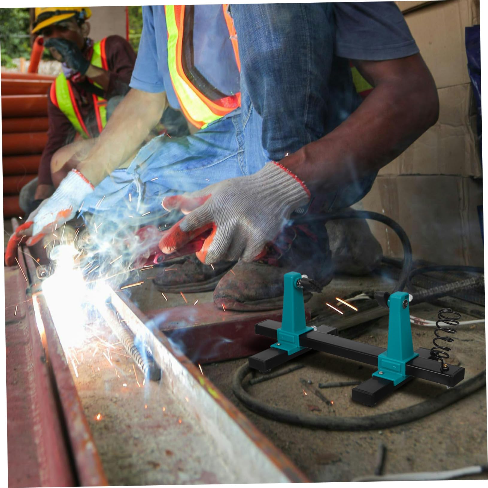 Soporte para Circuito Ajustable con Pinzas de Soldadura y Soporte para Soldador Base Resistente con Rotación para Reparación de Placas Electrónicas