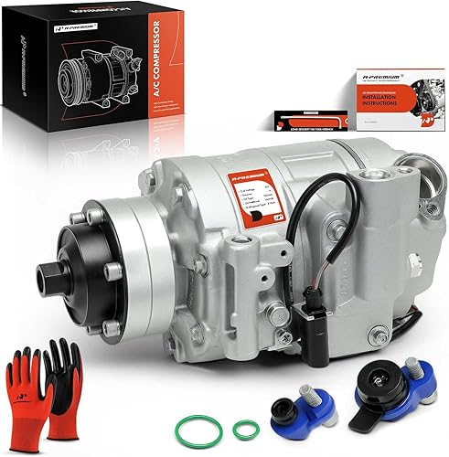 A-Premium Compresor de A/C con embrague compatible con Audi Q7, A6, A6 Quattro, A8 Quattro, Allroad Quattro, R8, RS4, RS5, S4, S5, S6, S8 y