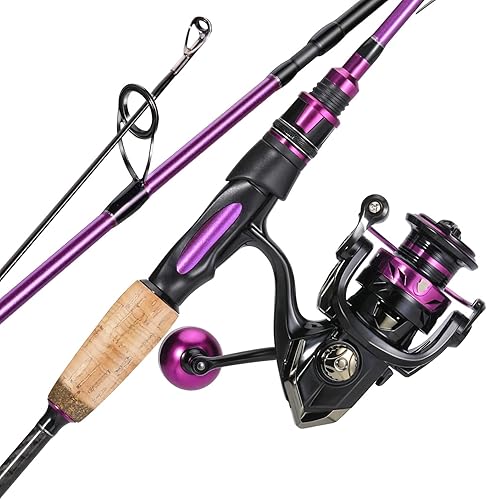 Miniatura 9 de Sougayilang Combo giratorio, caña de pescar mediana pesada y carrete giratorio de 2000, caña de pescar y carrete Commbo para aparejos de pesca de