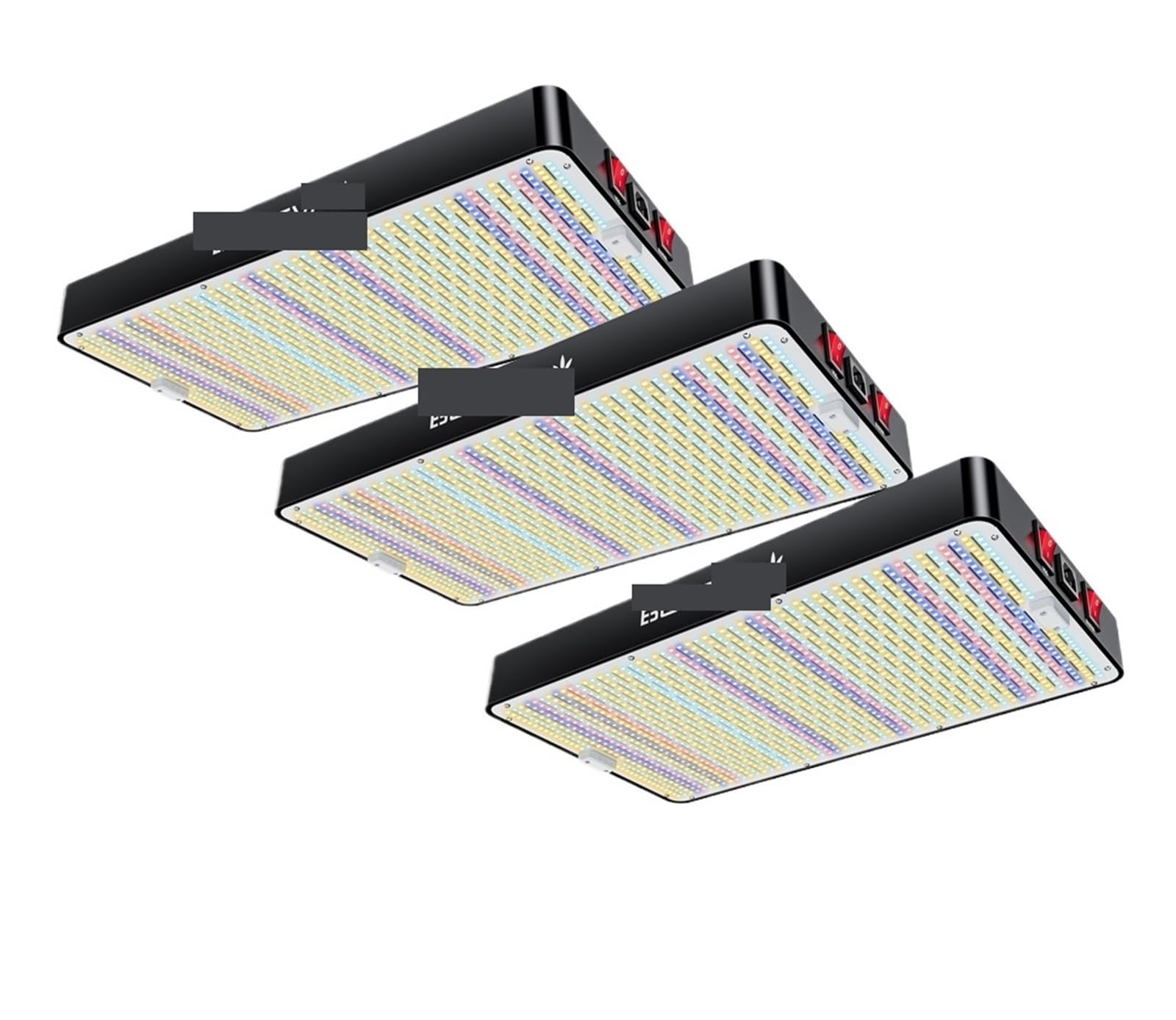 Lámpara de Cultivo, Luz Led de Cultivo de Espectro Completo, 3 uds., 3000W, 301H, fitoamplificador Led for Plantas, Tienda, de Cultivo hidropónico, Invernadero