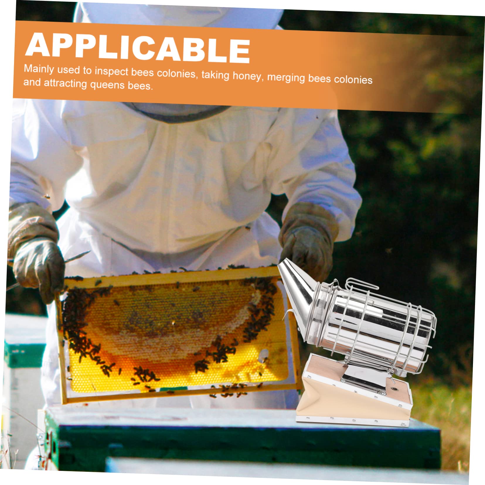 Enfumoir à Abeilles Manuel Mini à Bec Fin en Acier Inoxydable