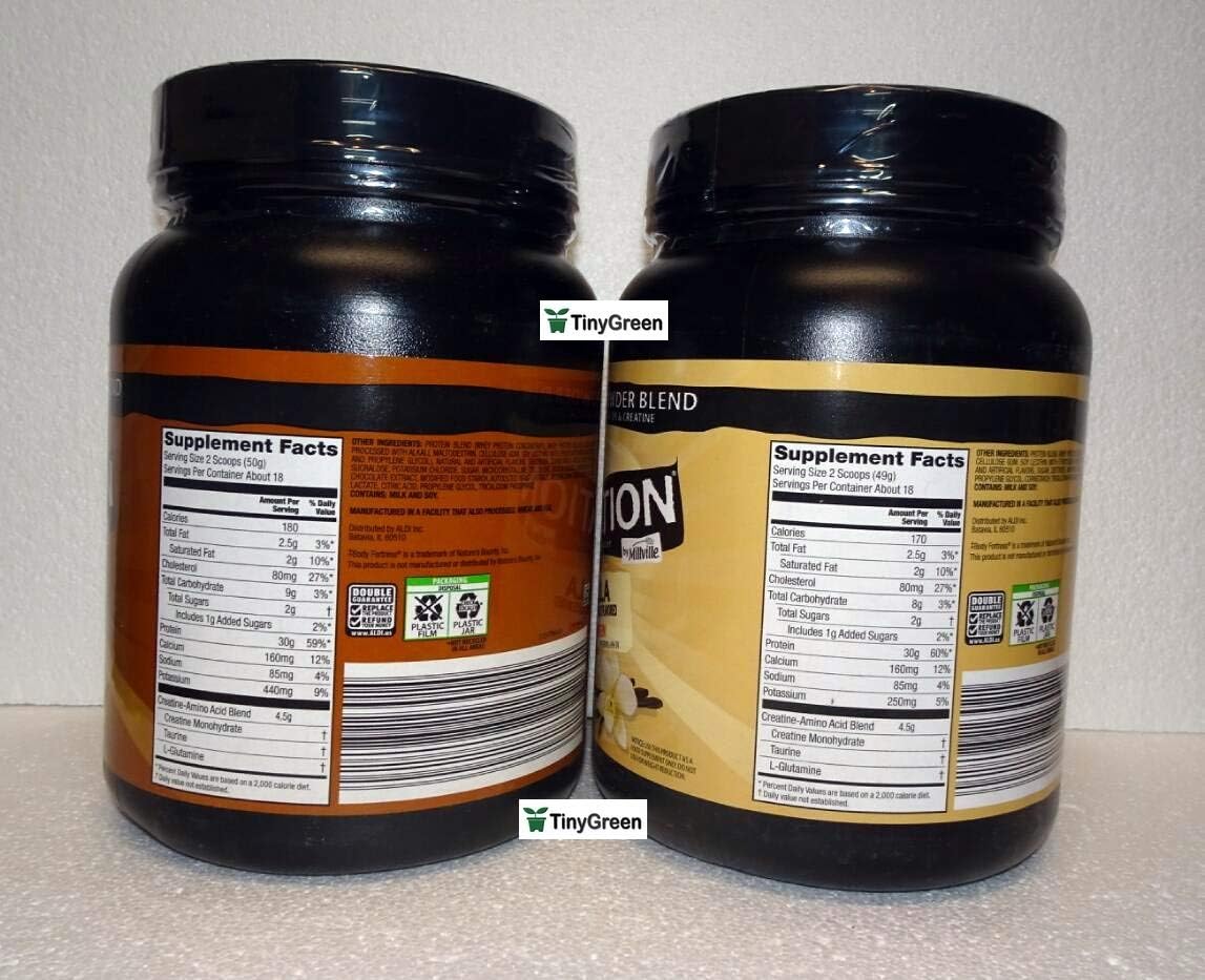 Elevation by Millville Whey Protein Powder Blend 2 Flavors Chocolate & Vanilla Combo Bundle 32oz 907g (Pack of Two)