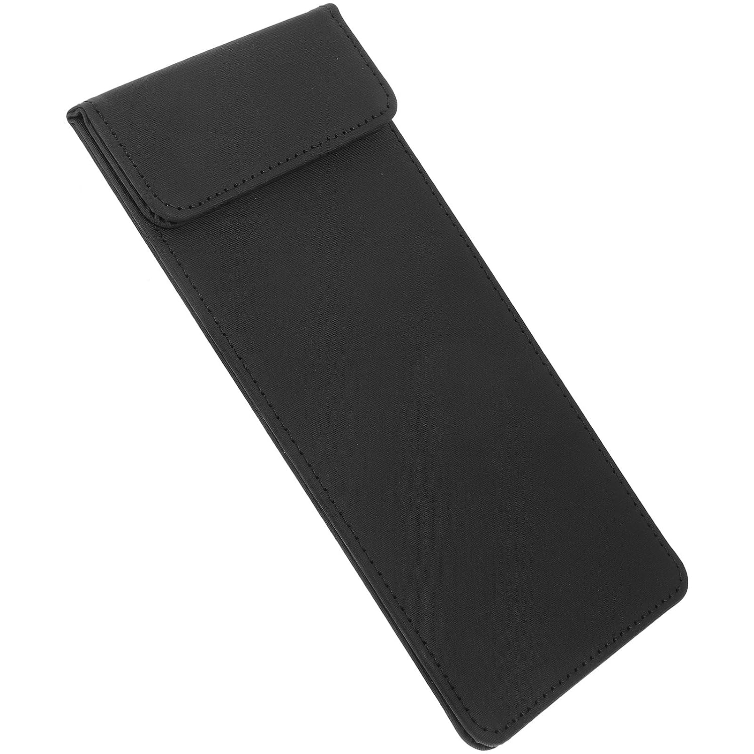 Restaurant Check Presenter Textured Writing Board Menu Book Folder 10x20cm Black Cloth Server Guest Check Holder for Food Service