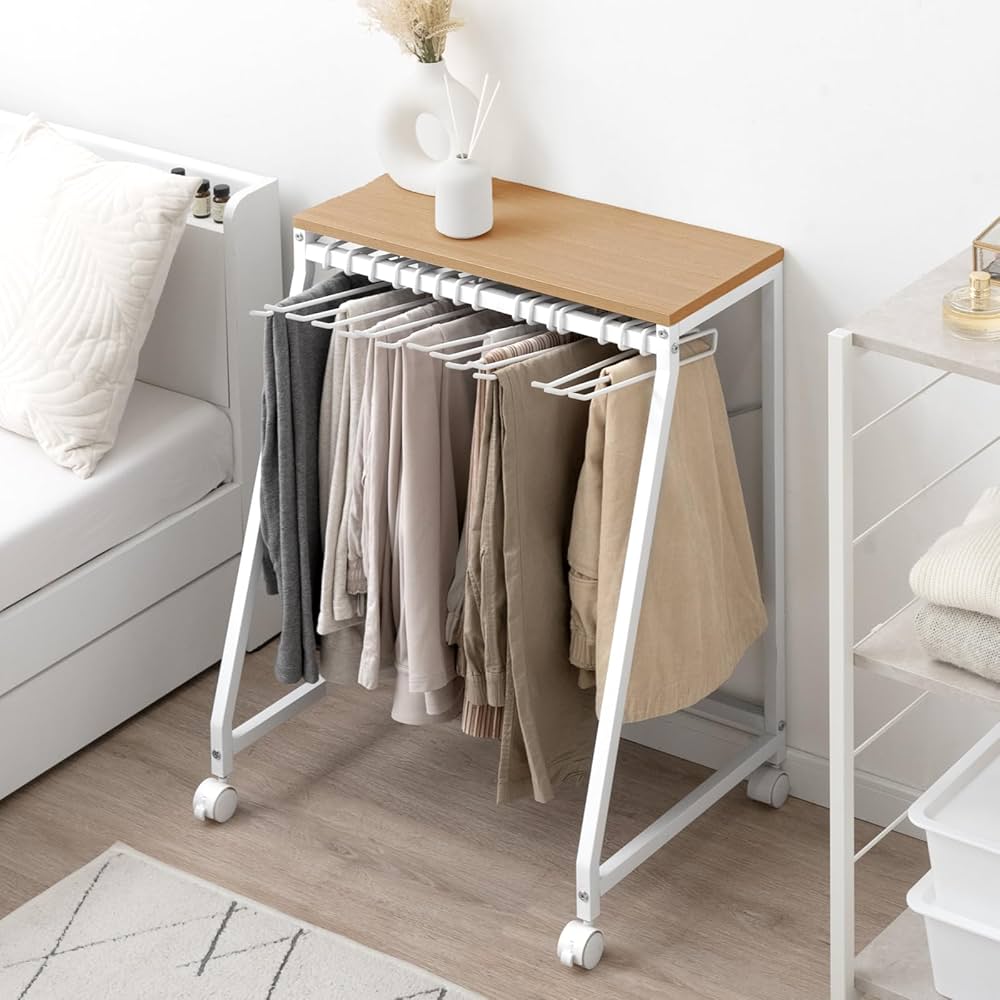 Amazon｜タンスのゲン スラックスハンガー 幅60cm 2個セット 滑り止め