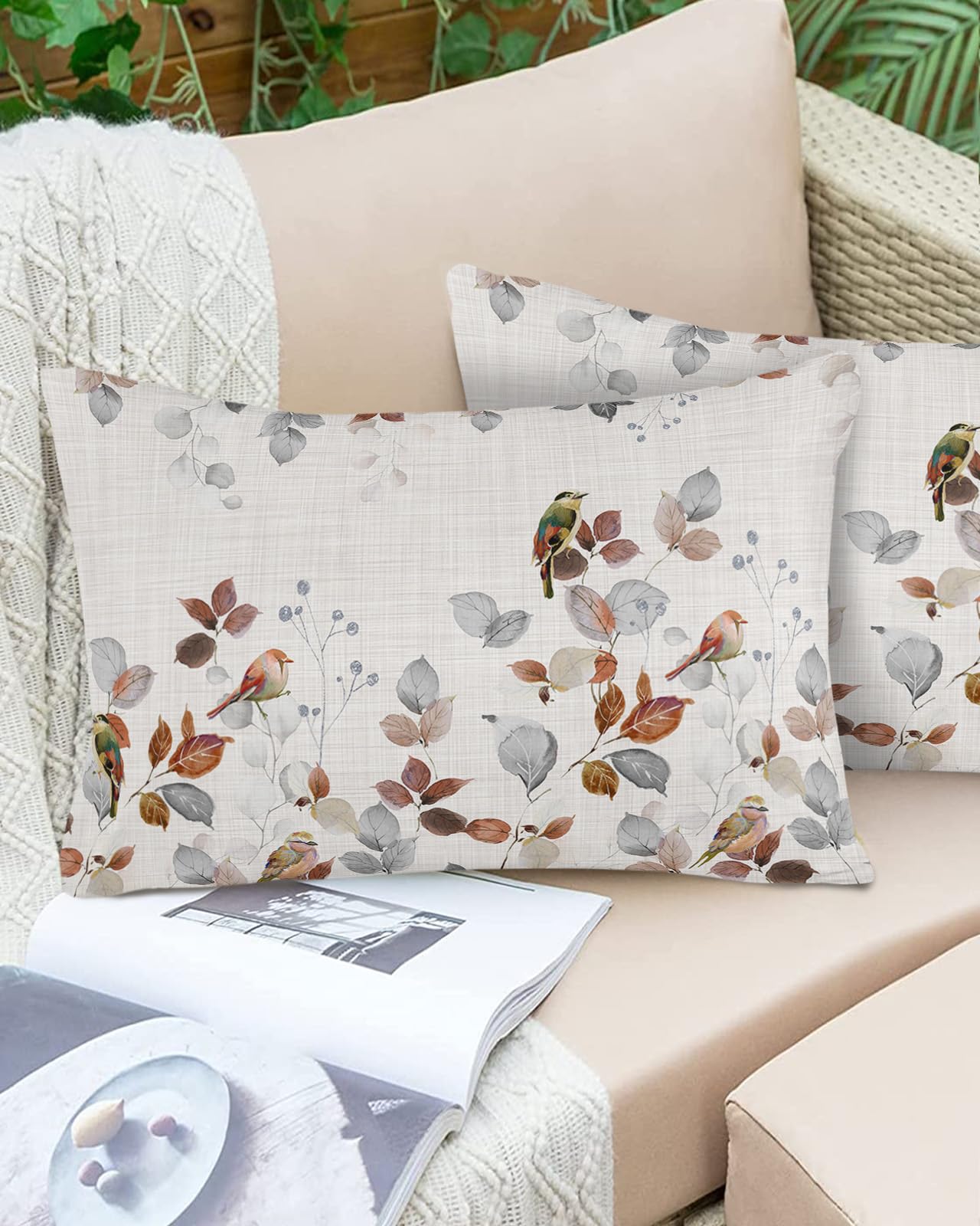 Outdoor Waterproof Throw Pillow Covers 20