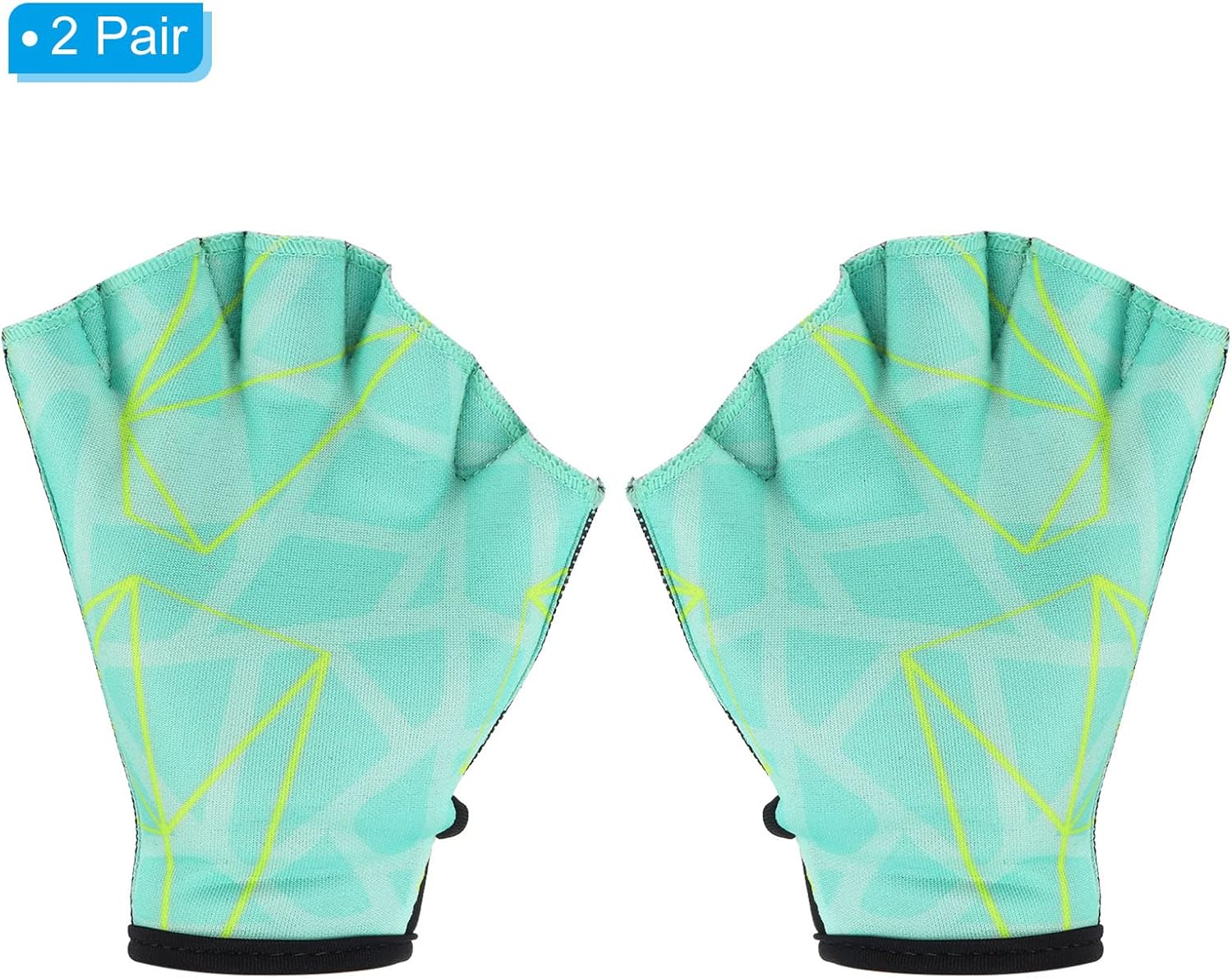PATIKIL Swimming Aquatic Gloves Webbed Swim Gloves Printing Water Resistance Training Accessories for Swimming and Diving