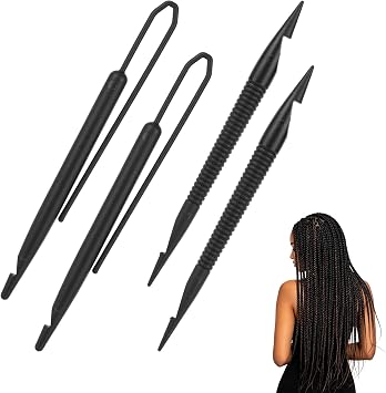 NQEUEPN 4pcs Interlocking Tool for Locs, Double Ended Dreadlock Tool