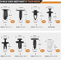 Vista 5 de GOOACC 88 piezas de herramienta para retiro de molduras, juego de clips de retención de parachoques automático, herramienta de extracción