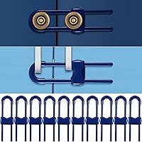 Vista 13 de Jetec 10 Piezas Cerraduras de Gabinete para Bebés, Cajones de Seguridad a Prueba de Niños en Forma de U, Cerraduras de Seguridad Infantil