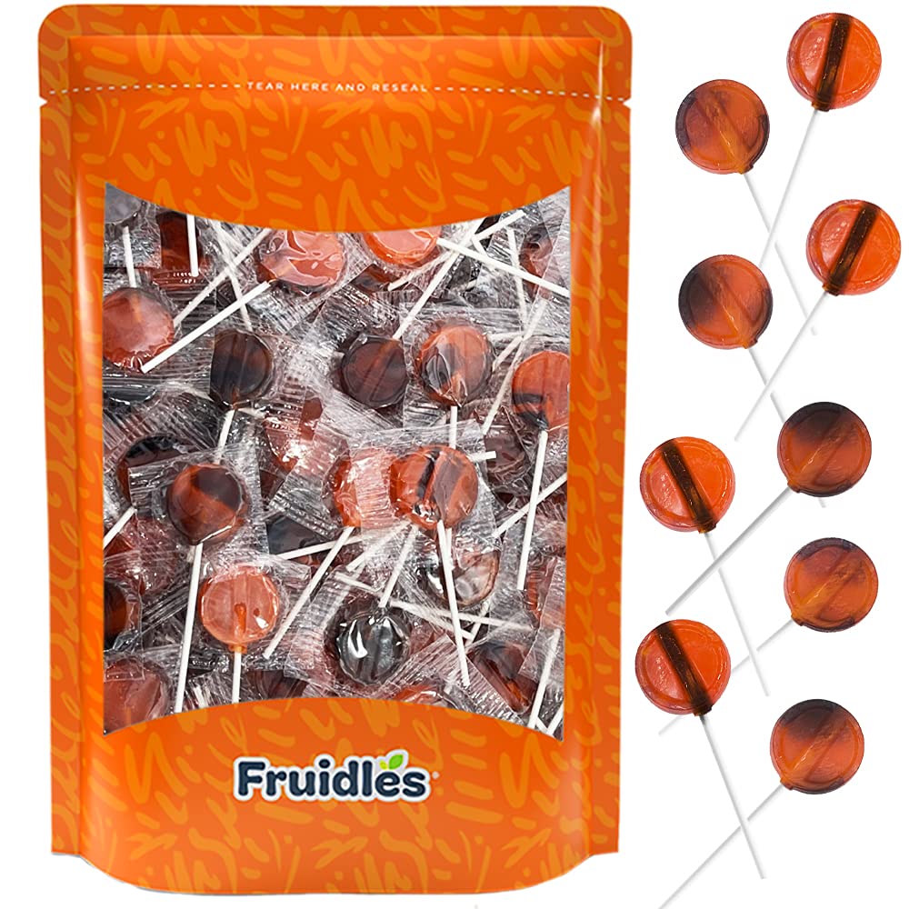 Fruidles Spooky Halloween Candy Corn Lollipop, Suckers Candy, Great for Halloween Goody Bag Fillers, Individually Wrapped (1 Pound)