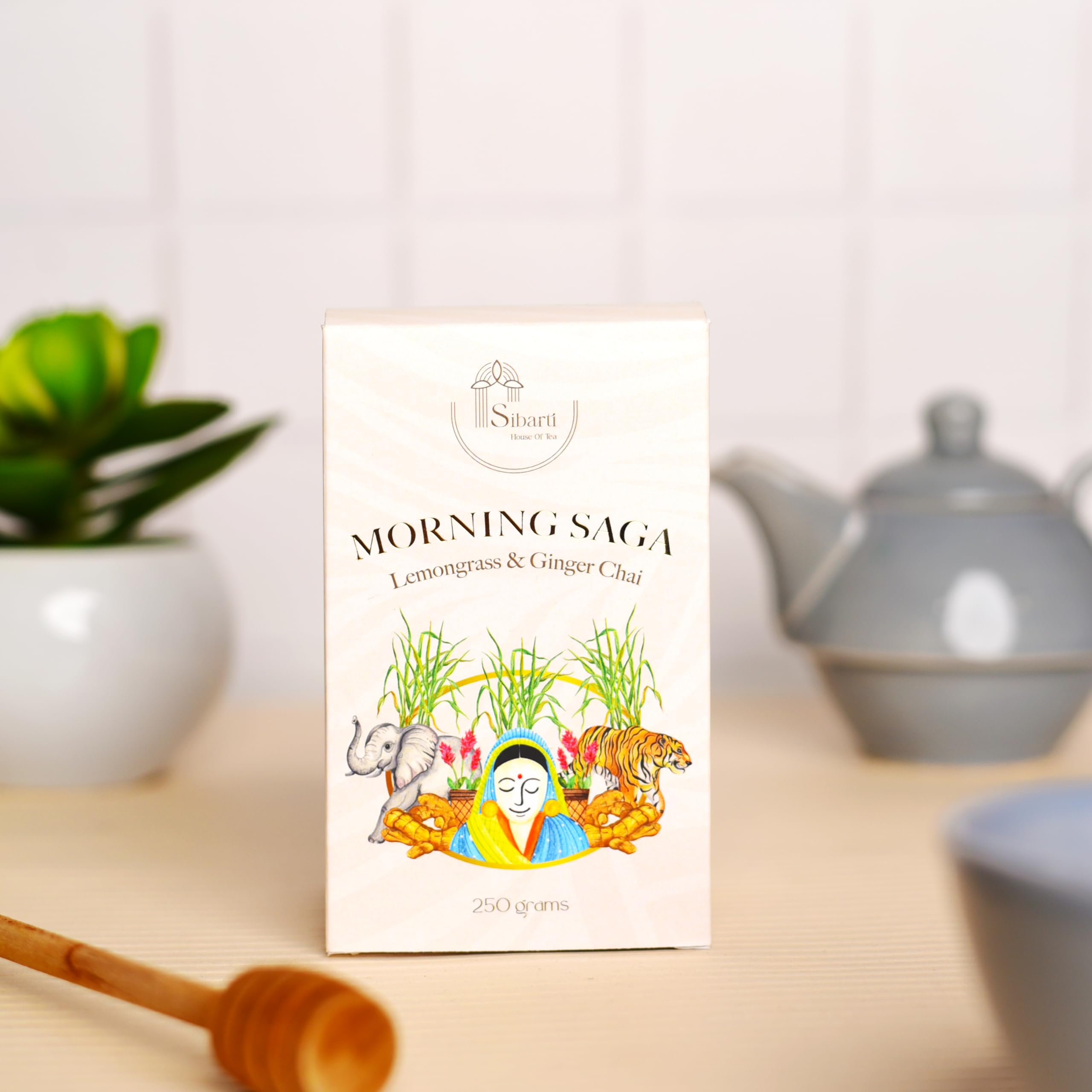 Sibarti House of Tea- Morning Saga- Fresh Lemongrass & Ginger Chai with 100% Natural Ingredients | 250 gms (B0D6VQB79F) Amazon Price History, Amazon Price Tracker