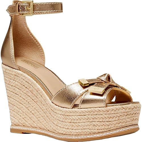 michael michael kors ripley leather wedge sandal