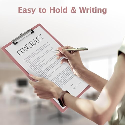 Miniatura 7 de Portapapeles de tamaño legal, portapapeles de plástico de 8.5 x 14 pulgadas para abogados, profesores. Portapapeles largo con clip de perfil bajo,