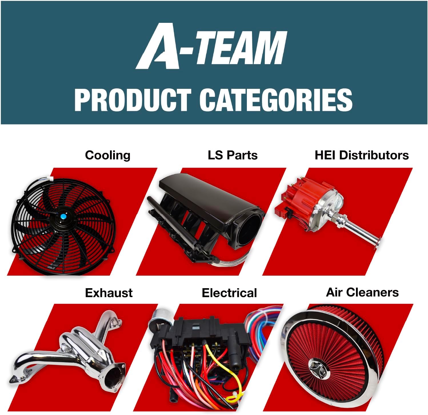 A-Team Performance High Flow Throttle Body Air Intake Filter - 14 in x 3 in, Round, Black - Carburetor Air Filter Kit - Washable & Reusable Design - Compatible with Chevrolet, GMC & Ford Models