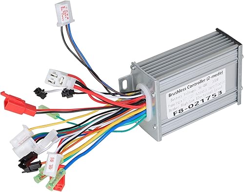 waltyotur Reemplazo del controlador de velocidad del motor de CC sin escobillas de 36 V 48 V 350 W para bicicleta eléctrica Scooter E-Bike