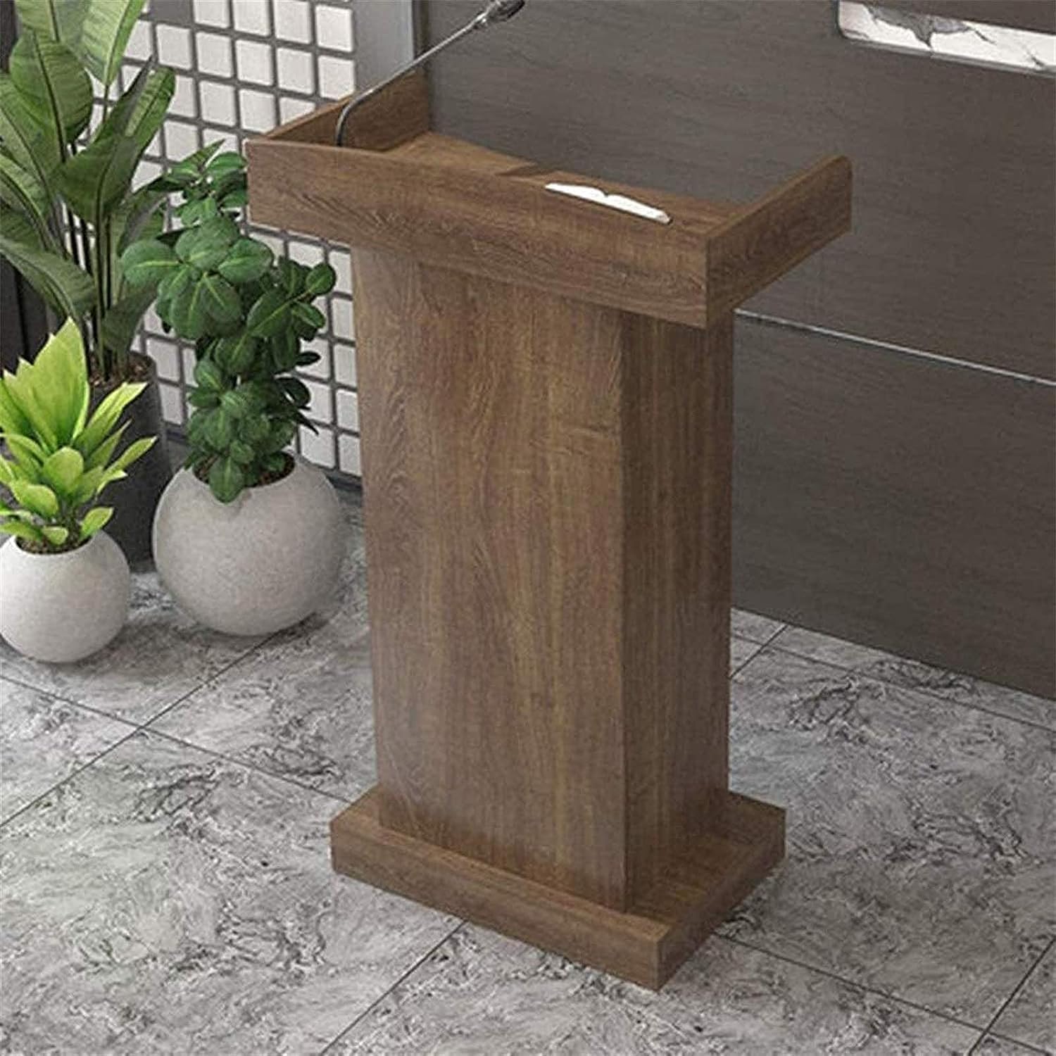 Nowoczesny stojak na podium z ders & Open Sto Wood Pulpit do kościołów ry Stojący głośnik mówca stabilny i Ele Design