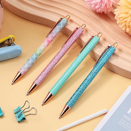 Vista 5 de Epakh Instrumento de escritura de acero inoxidable, 4 piezas, retráctil, liberación de aire, eliminación de burbujas, proyecto de manualidades