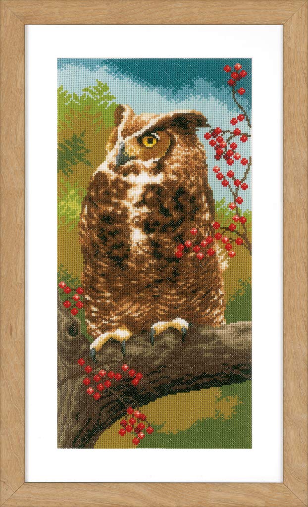 Counted Cross Stitch Kit: Owl in Autumn