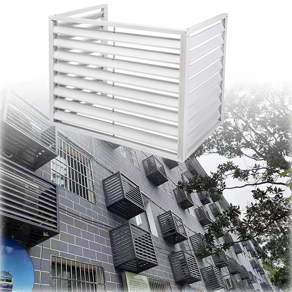 Copertura Protettiva Per Pompe Di Calore E Aria Condizionata - Antifurto, Alluminio, Grigio/Bianco - Foto 7