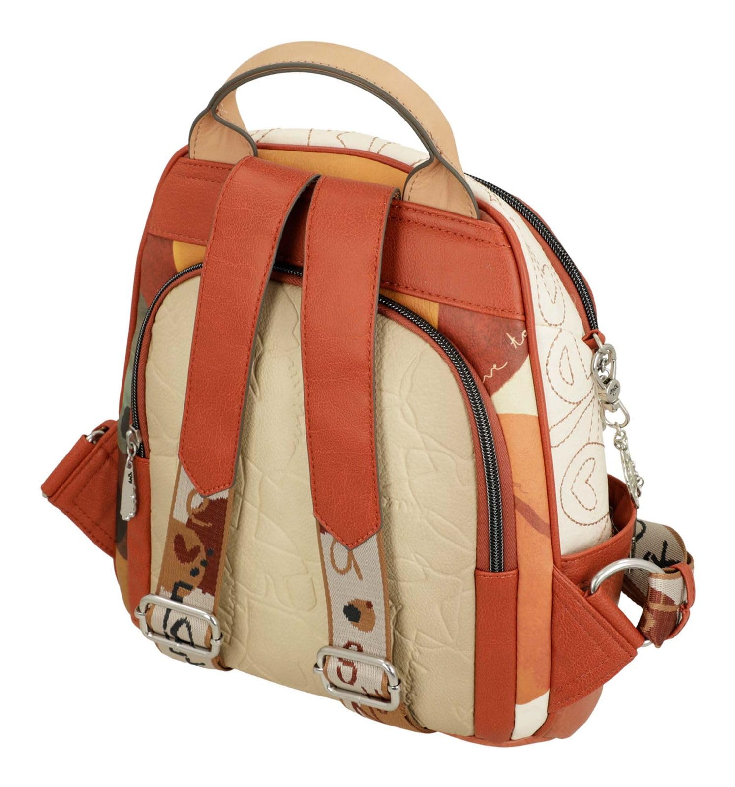 Anekke Mochila Antirrobo Alma - Seguridad y Estilo | Compartimentos Secretos y Asas Ajustables - Medidas: 28x29x14 cm - Accesorios y Complementos Mujer