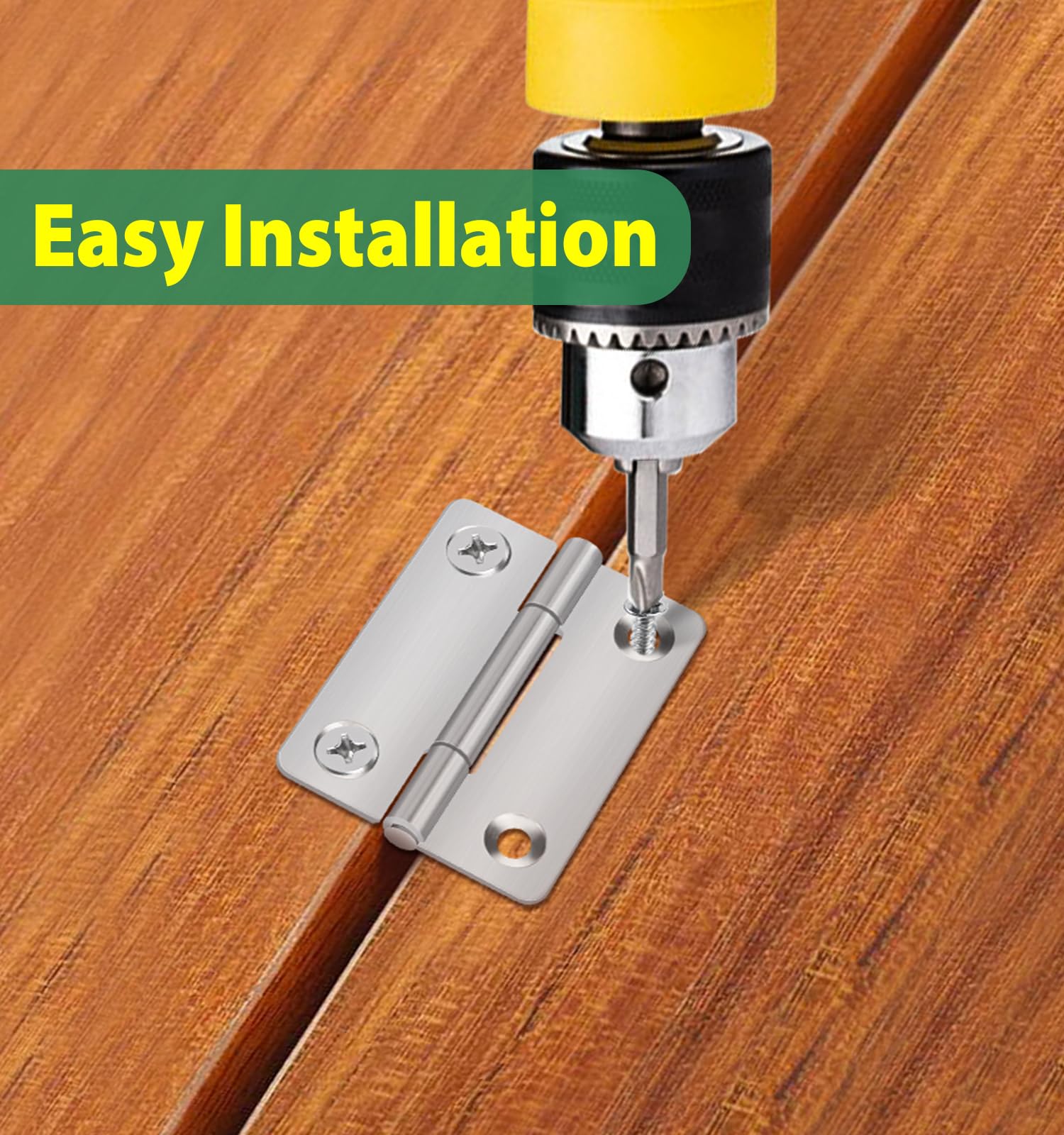 Bolatus Scharniere Set 8 Stück - 50x39mm Edelstahl Klappscharniere Mit Schrauben