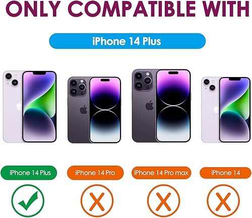 Miniatura 10 de Losin Funda compatible con iPhone 14 Pro con protector de lente de cámara, metal de aluminio, sin marco, diseño sin bordes, delgada y ligera, a