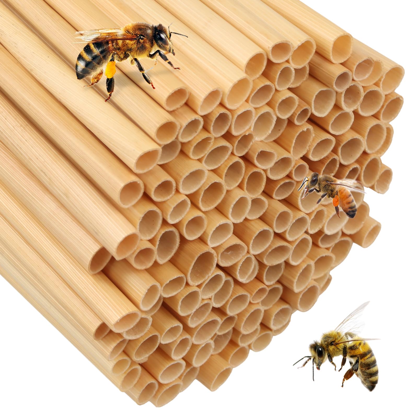 500 Pièces Tubes en Bambou, Tubes de Nidification en Carton, 14.5cm, Manchons de Nidification, Matériau de Remplissage pour Hôtel à Insectes, Maison à Insectes, Abeilles Sauvages