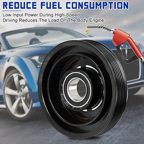 Vista 48 de 1777 Kit de embrague del compresor de CA 88410-04060 88410-04062 Reemplazo del embrague del compresor de aire acondicionado para 2005-2015 Tacoma