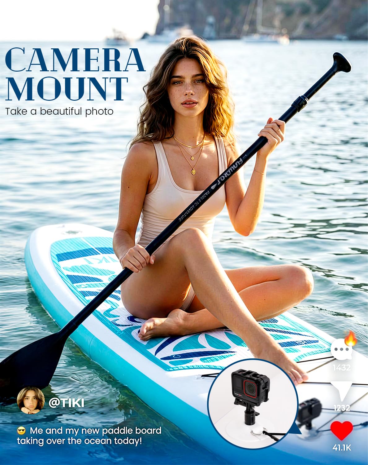 Amazon | SUP(サップ) 空気注入式スタンドアップパドルボード (白と