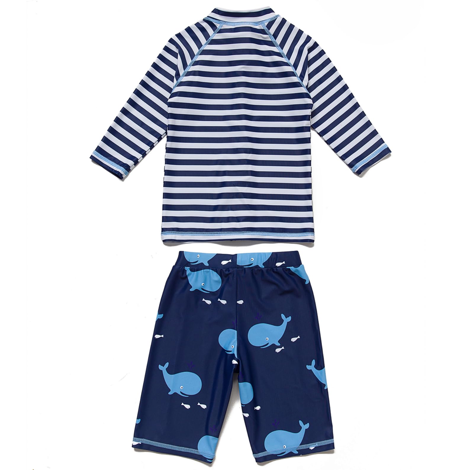 BONVERANO Kinder Bademode~Kleiner Junge Schwimmshirt-Set Mit Badekappe UPF 50+ UV-Schutz 0-4 Jahre