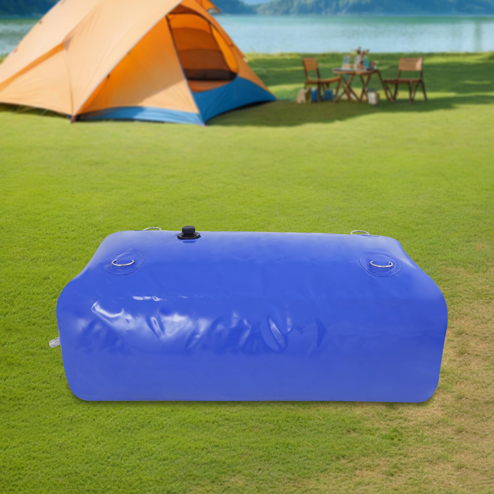 Faltbares Wasserblasen, Tragbarer Wassertank, AufbewahrungsbehäLter, TkkMivcOC Großem Wasserbehälter mit Zugring, für Brauchwasserspeicherung Regenwasseraufbereitun (240L)