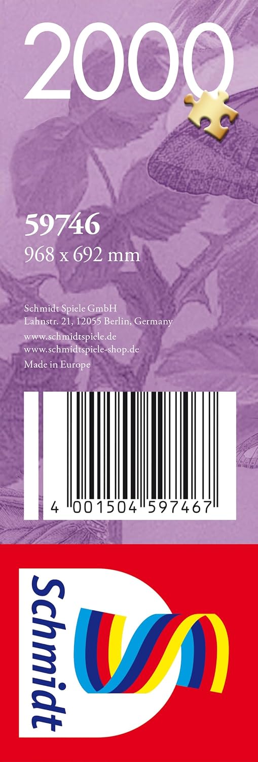 Wunderschöner Schmetterlingsgarten: Puzzle Standard 2000 Teile